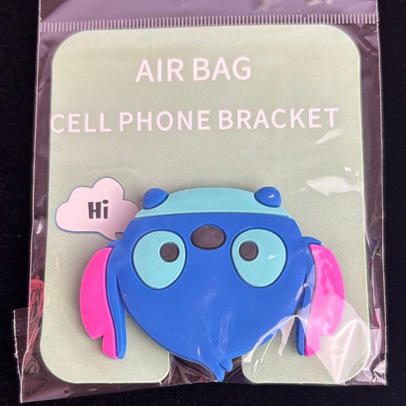 Blue and Pink Cell Phone Pop Socket - Picture 1 of 2
